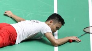 Cedera, Ginting Kalah di Final Bulu Tangkis Pria Beregu ...