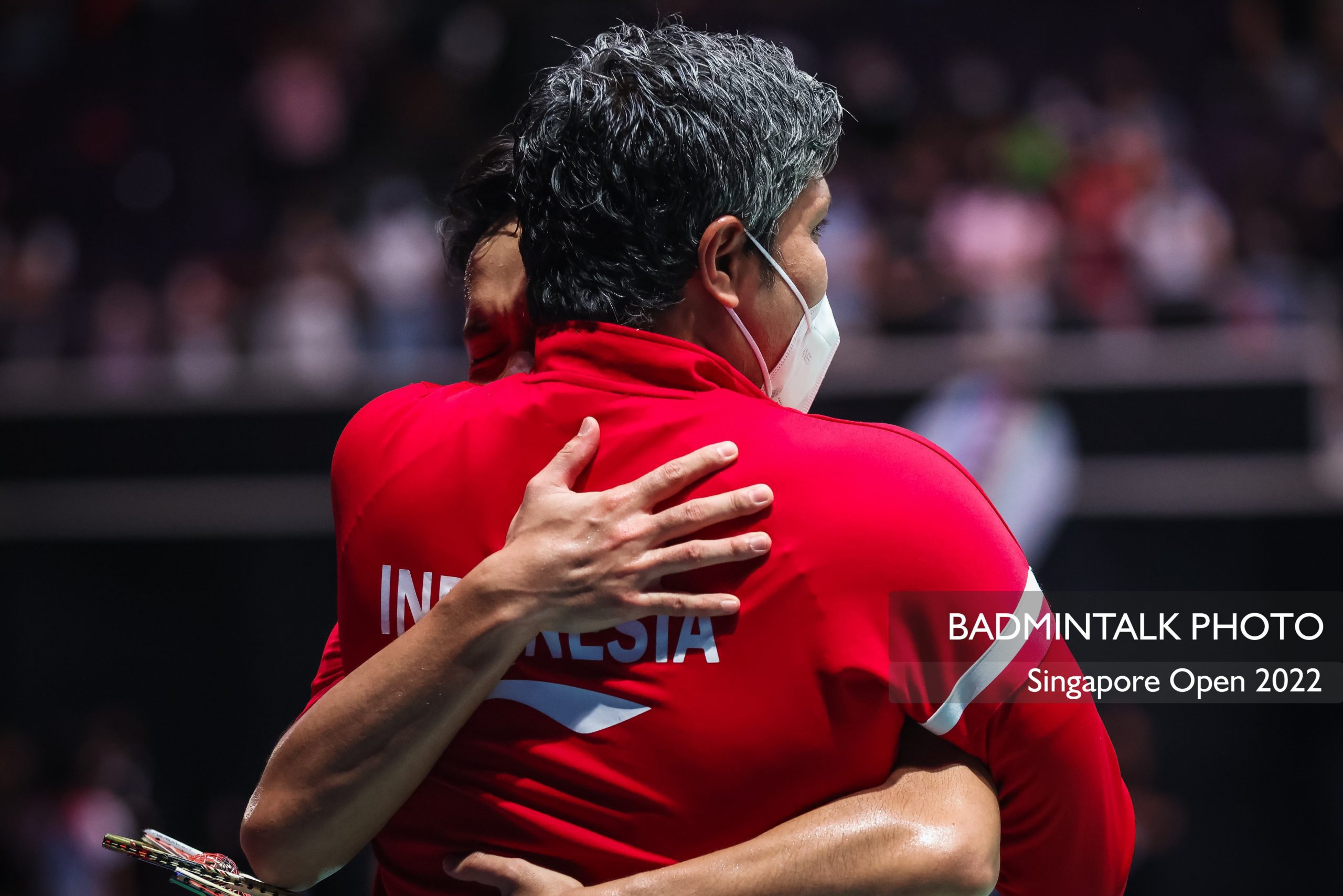 Coach Irwansyah dan Anthony Sinisuka Ginting 